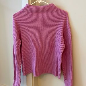 Pink mock neck sweater